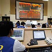 Stock trader  in Ho Chi Minh City. 