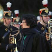 Lybian leader Moamer Kadhafi 
