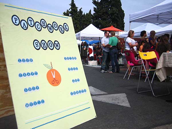 
                The sign for the crafts fair in Santa Ana, Calif., where many eco-friendly Christmas items are sold.
                                    (Caitlan Carroll)
                                