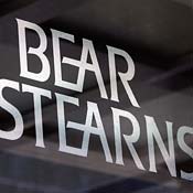 The Bear Stearns logo at Bear Stearns headquarters 