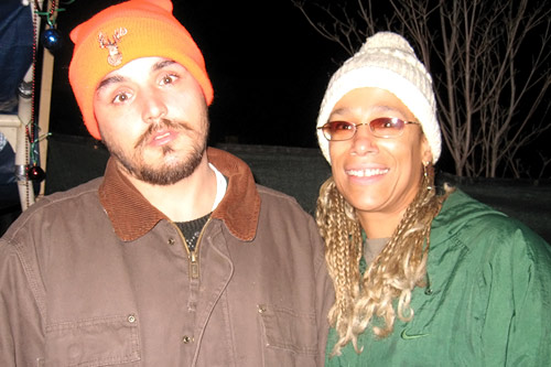 
                    Angela and Joe are currently two residents of Tent City 4 at the Holy Spirit Lutheran church in Kirkland, Washington. They say a chronic lack of adequate funds keep them from finding permanent housing.
                                            (Sarah Gustavus)
                                        