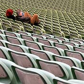 Couple waiting for the show to start 