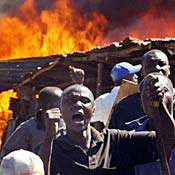 Protesters in Nairobi, Kenya. 