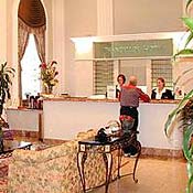 The lobby of the Chancellor Hotel in San Francisco 