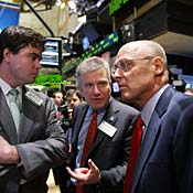 Treasury Secretary Henry Paulson at NYSE 