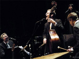 Chan Poling, John Munson, and Steve Roehm of The New Standards Chan Poling, John Munson, and Steve Roehm of The New Standards