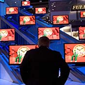 Sharp TV booth at CES 