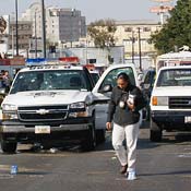 Forensics work on Bulevard Fundadores in Tijuana. 