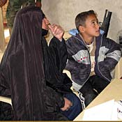 Iraqi woman at compensation court 