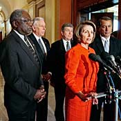 House leader address media 