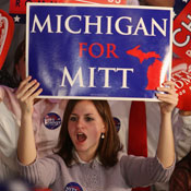 Romney supporter in Michigan 