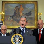 President Bush makes remarks on the economy 