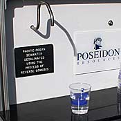 A glass of Poseidon's desalinated ocean water 