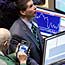 NYSE traders after Fed rate cut