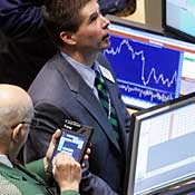 NYSE traders after Fed rate cut 