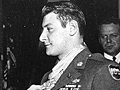 Receiving the medal