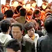 Shanghai subway at rush hour 