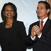 Condoleezza Rice and Fernando Araujo 