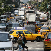 Rush hour in Midtown Manhattan 
