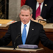 Bush delivers his final State of the Union address 
