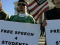 Students rally in front of the U.S. Supreme Court