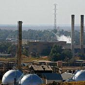 A refinery near the oil-rich city of Kirkuk 
