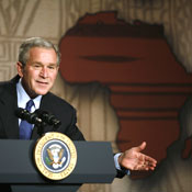 President makes speech before trip to Africa 