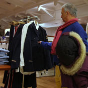 Man shops in Macy's 