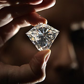 A 101-carat diamond set for auction 
