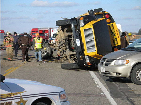 School bus crash