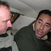 Scott Jagow with author Khalid Al Khamissi 