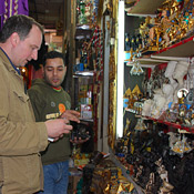 Scott Jagow at the Khan al-Khalili bazaar in Cairo 