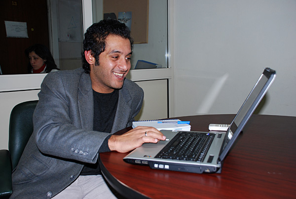 
                Speed Send co-founder Ahmed El-Sherif
                                    (Amy Scott)
                                