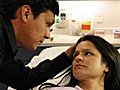 Rae in the hospital