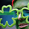 St. Patrick's Day parade reveler