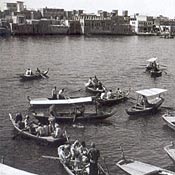 Dhows in Dubai Creek in undated photo 
