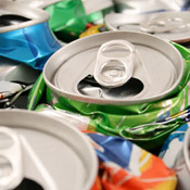 Crushed cans 