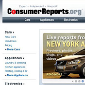Screenshot from ConsumerReports.org 