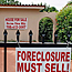 Foreclosure sign on house in Miami.