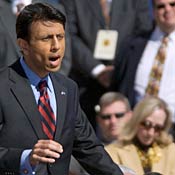 Louisiana Gov. Bobby Jindal gives speech 