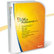 Microsoft Office 2007 Professional box 