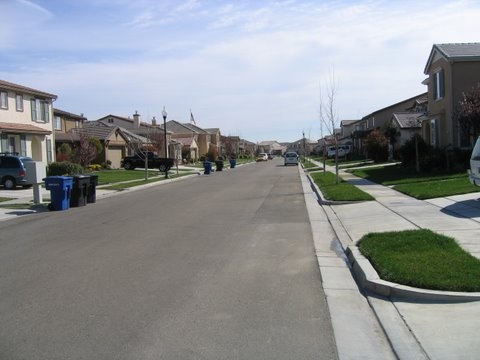 
                The Sinclair's neighborhood in Patterson, CA
                                    (Tess Vigeland)
                                