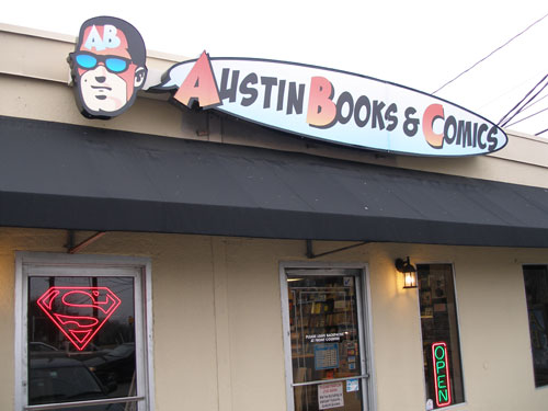 
                Austin Books & Comics in Austin, Texas.
                                    (Dennis Foley)
                                