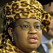 Nigerian Finance Minister Ngozi Okonjo-Iweala 