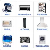 Images of retail items from BizRate.com 
