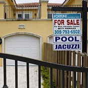 House with for sale sign 