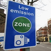 A low emission zone sign 