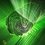 Scanning of a fingerprint with new technologies. 
