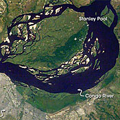 map of the Congo River 