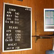 Inside of Farmers Elevator Co. in Manteno, Ill.
